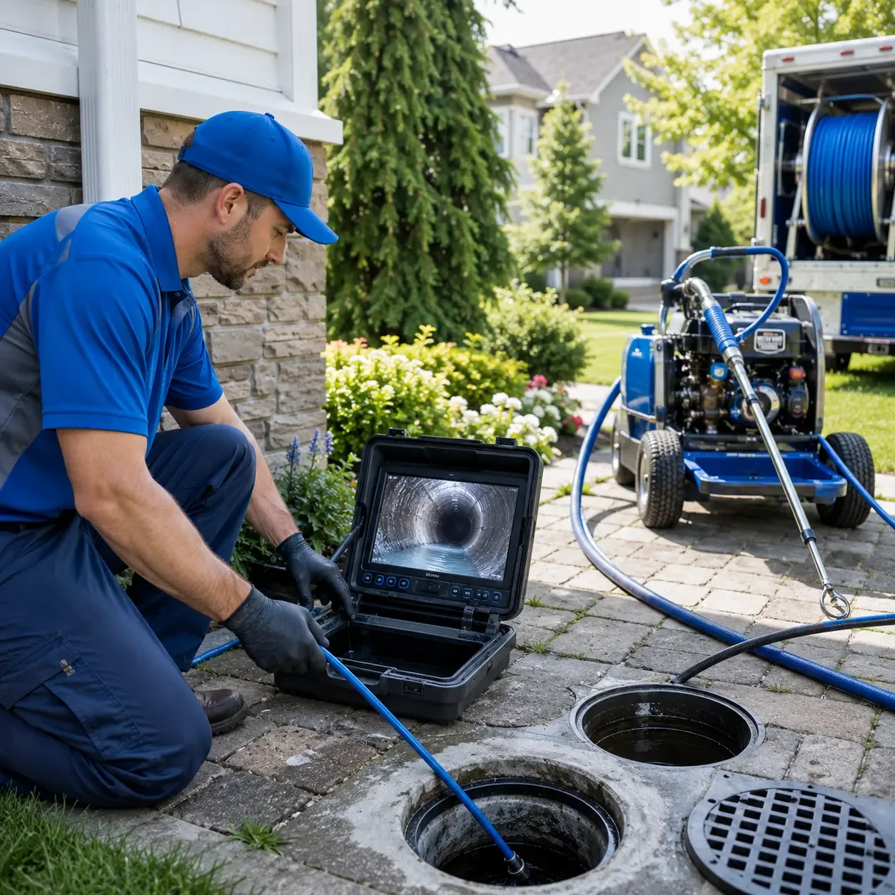 Outdoor drain cleaning professionals serving Blackwood, NJ
