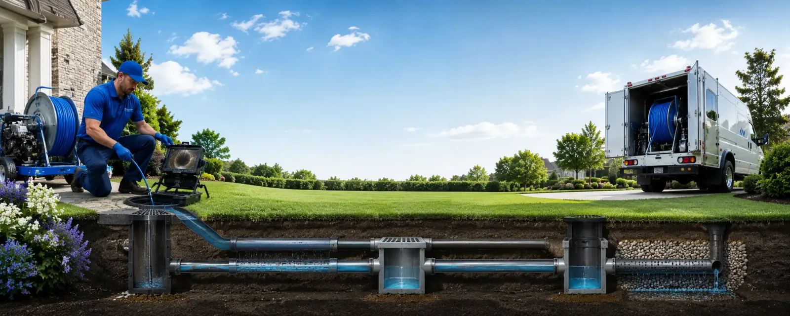 Outdoor drain cleaning information for Blackwood, NJ